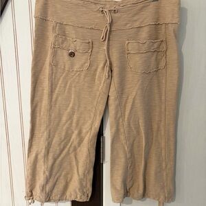 Free People Tan Capris Size 4